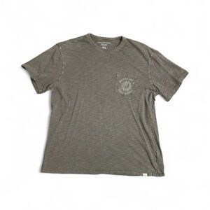 American Eagle Outfitters Charcoal Tee with Pocket Graphic